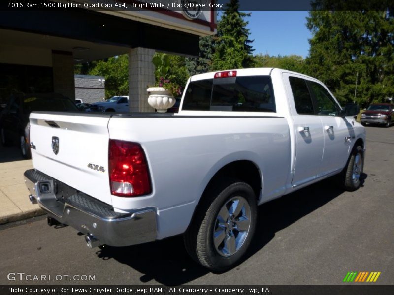 Bright White / Black/Diesel Gray 2016 Ram 1500 Big Horn Quad Cab 4x4