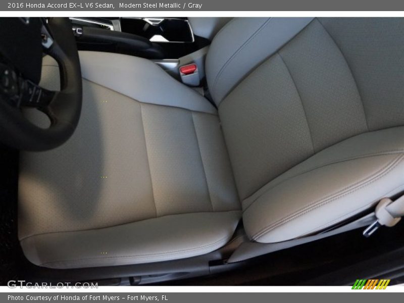 Modern Steel Metallic / Gray 2016 Honda Accord EX-L V6 Sedan