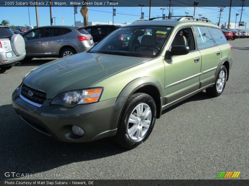 Willow Green Opal / Taupe 2005 Subaru Outback 2.5i Wagon