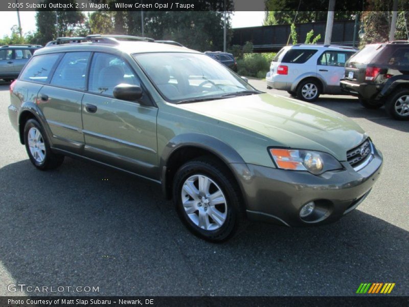 Willow Green Opal / Taupe 2005 Subaru Outback 2.5i Wagon