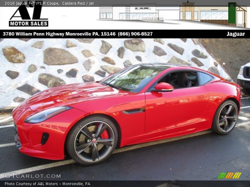 Caldera Red / Jet 2016 Jaguar F-TYPE R Coupe