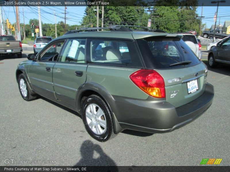 Willow Green Opal / Taupe 2005 Subaru Outback 2.5i Wagon
