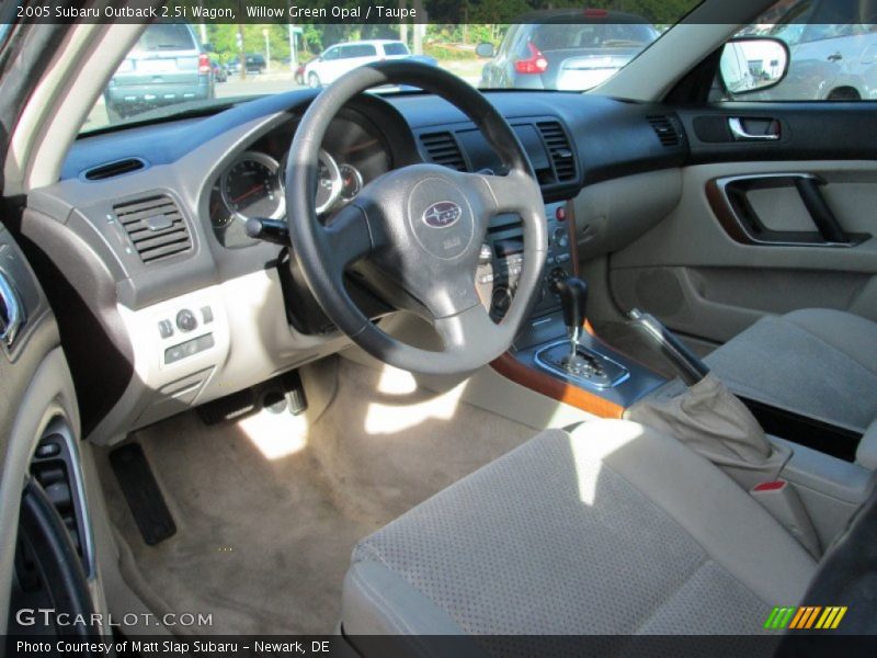 Willow Green Opal / Taupe 2005 Subaru Outback 2.5i Wagon