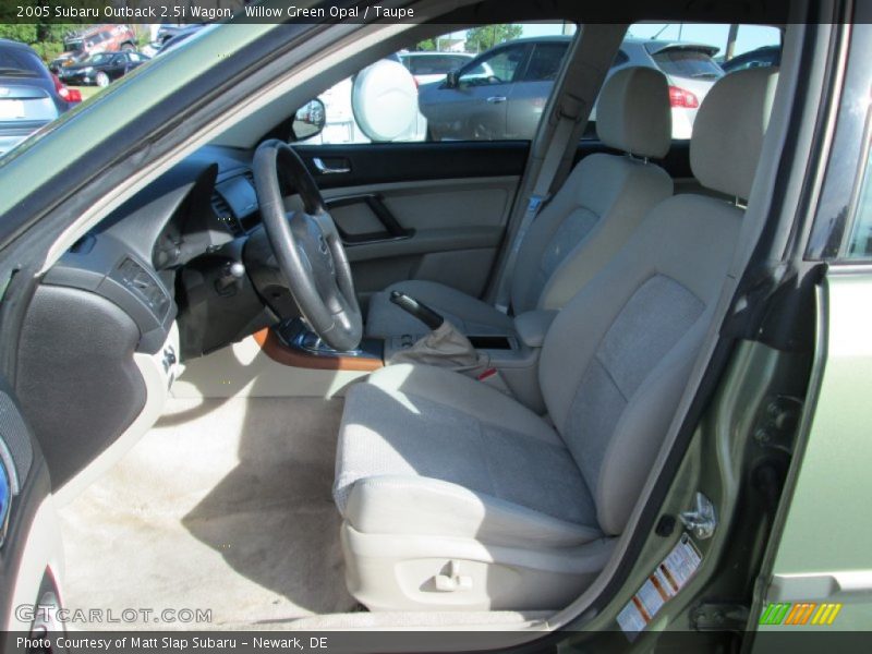 Willow Green Opal / Taupe 2005 Subaru Outback 2.5i Wagon