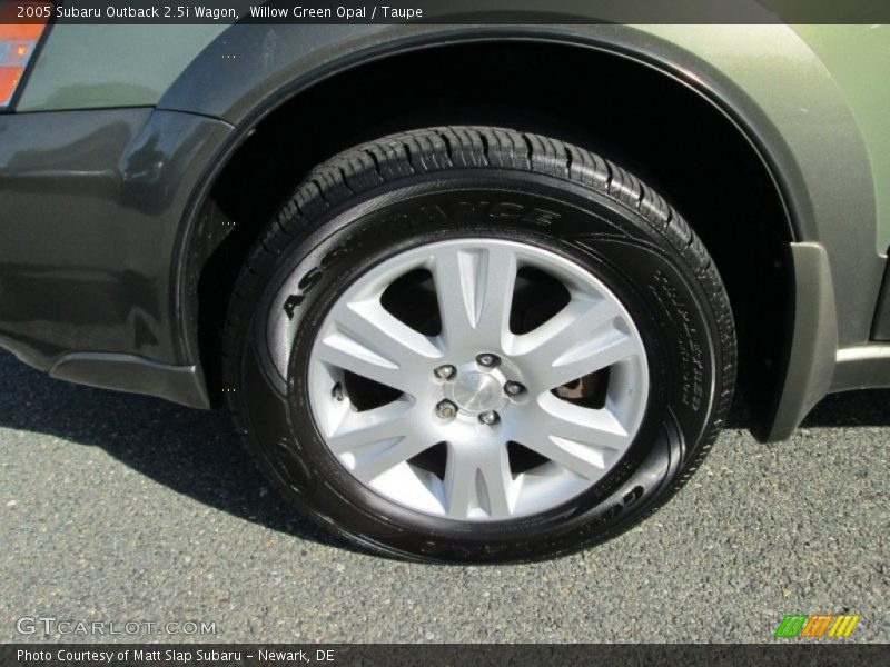 Willow Green Opal / Taupe 2005 Subaru Outback 2.5i Wagon