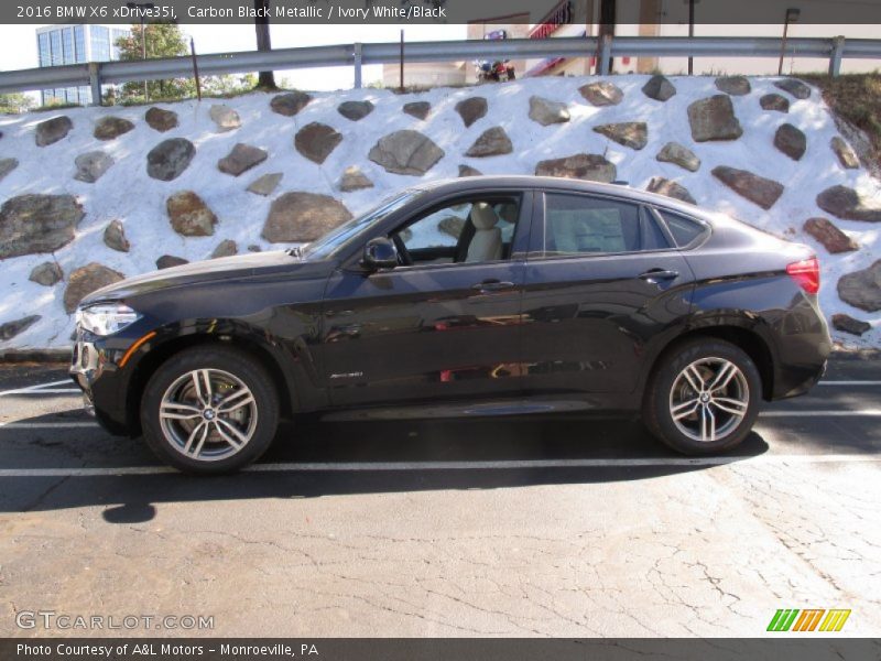 Carbon Black Metallic / Ivory White/Black 2016 BMW X6 xDrive35i