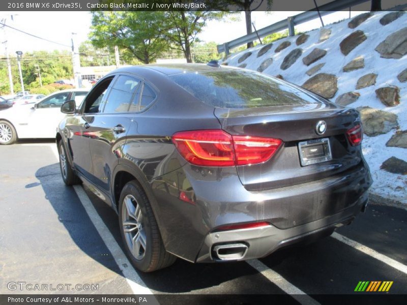 Carbon Black Metallic / Ivory White/Black 2016 BMW X6 xDrive35i