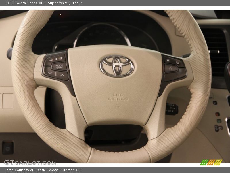 Super White / Bisque 2013 Toyota Sienna XLE