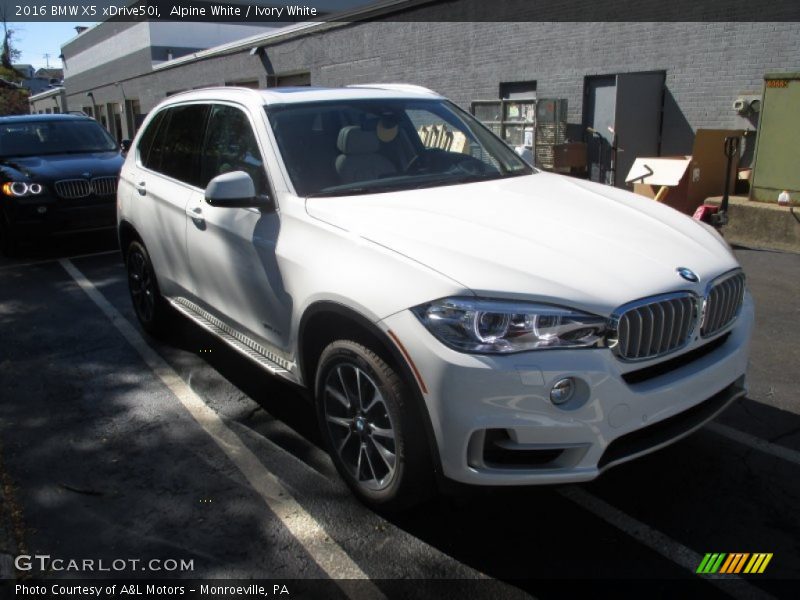 Alpine White / Ivory White 2016 BMW X5 xDrive50i