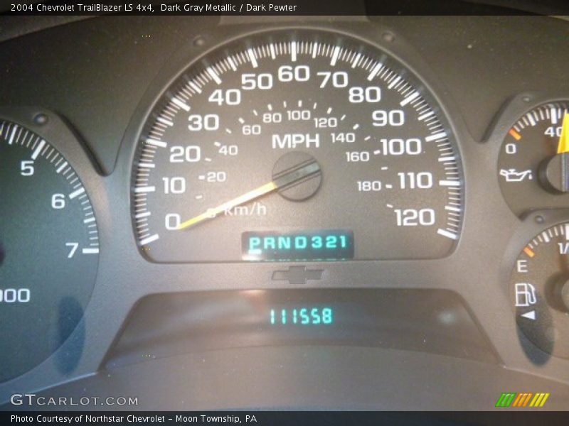 Dark Gray Metallic / Dark Pewter 2004 Chevrolet TrailBlazer LS 4x4