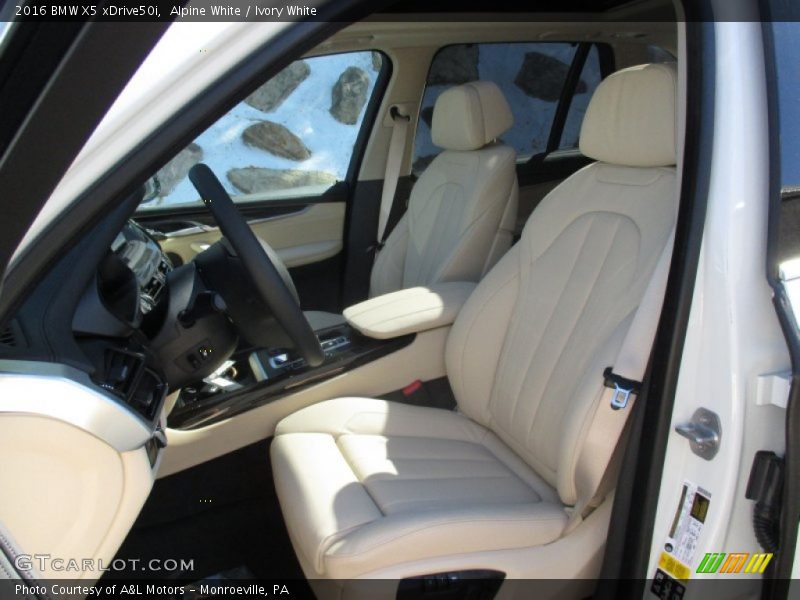 Front Seat of 2016 X5 xDrive50i