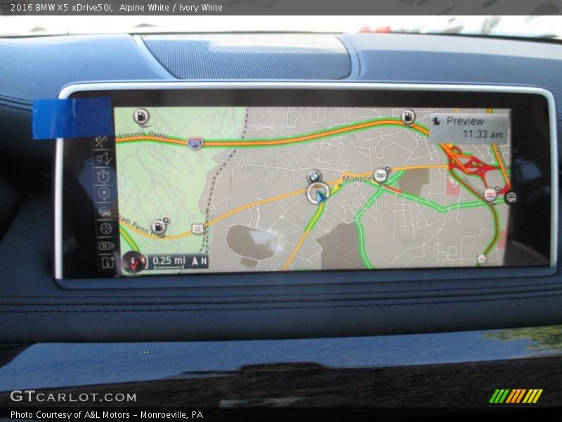 Navigation of 2016 X5 xDrive50i