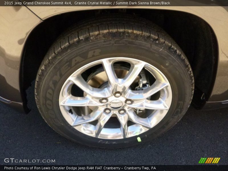 Granite Crystal Metallic / Summit Dark Sienna Brown/Black 2015 Jeep Grand Cherokee Summit 4x4