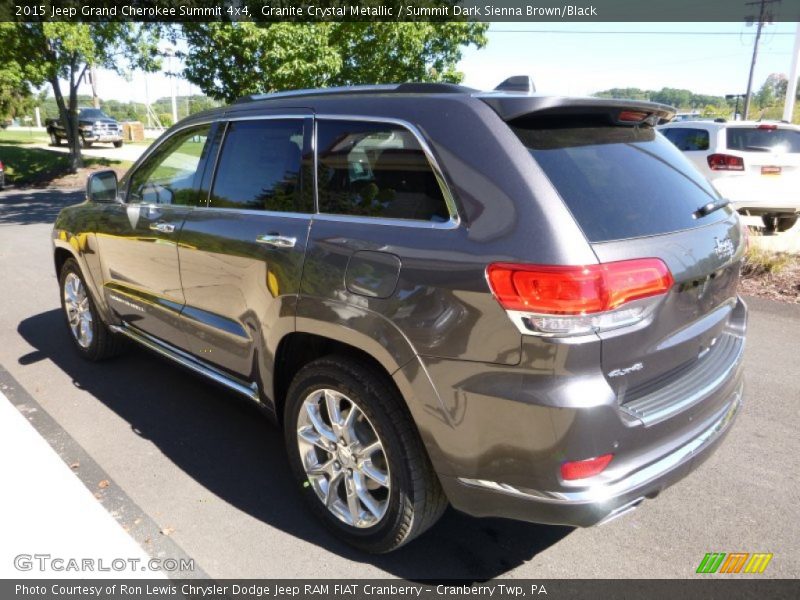 Granite Crystal Metallic / Summit Dark Sienna Brown/Black 2015 Jeep Grand Cherokee Summit 4x4