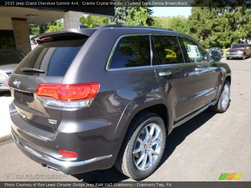 Granite Crystal Metallic / Summit Dark Sienna Brown/Black 2015 Jeep Grand Cherokee Summit 4x4