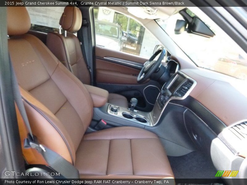 Granite Crystal Metallic / Summit Dark Sienna Brown/Black 2015 Jeep Grand Cherokee Summit 4x4