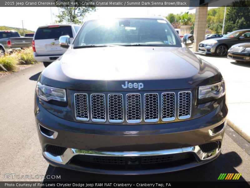 Granite Crystal Metallic / Summit Dark Sienna Brown/Black 2015 Jeep Grand Cherokee Summit 4x4