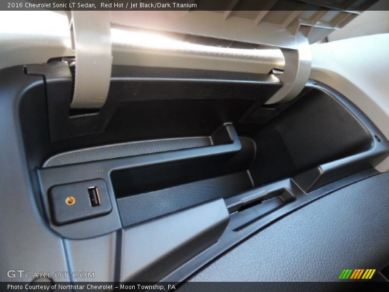 Red Hot / Jet Black/Dark Titanium 2016 Chevrolet Sonic LT Sedan