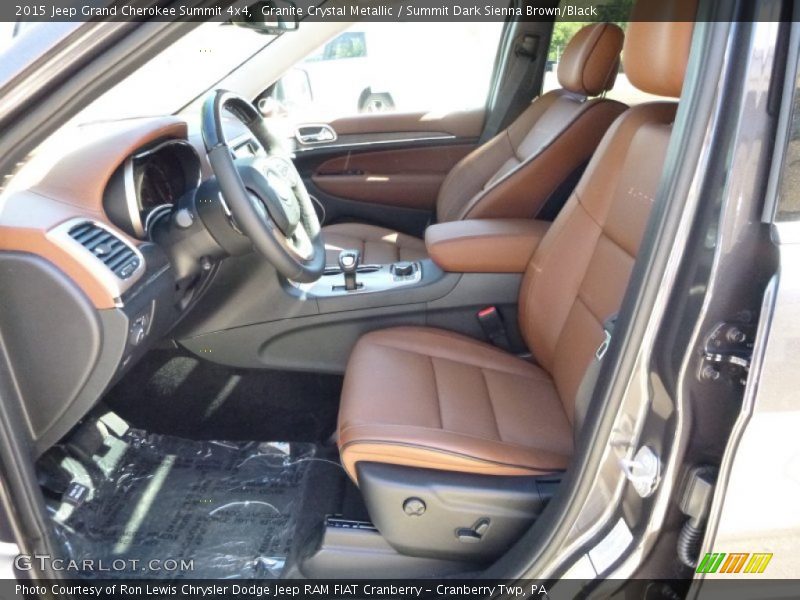 Granite Crystal Metallic / Summit Dark Sienna Brown/Black 2015 Jeep Grand Cherokee Summit 4x4