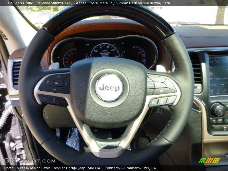 Granite Crystal Metallic / Summit Dark Sienna Brown/Black 2015 Jeep Grand Cherokee Summit 4x4