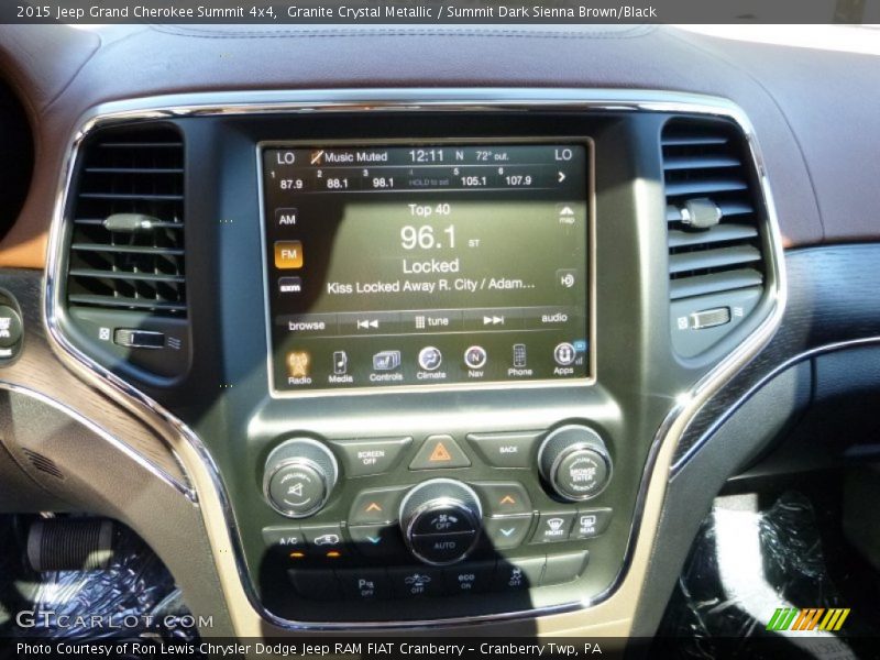 Granite Crystal Metallic / Summit Dark Sienna Brown/Black 2015 Jeep Grand Cherokee Summit 4x4