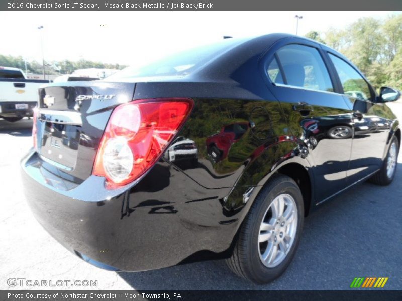 Mosaic Black Metallic / Jet Black/Brick 2016 Chevrolet Sonic LT Sedan