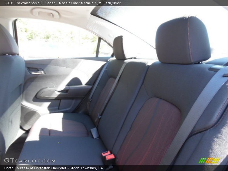 Mosaic Black Metallic / Jet Black/Brick 2016 Chevrolet Sonic LT Sedan