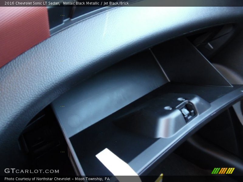 Mosaic Black Metallic / Jet Black/Brick 2016 Chevrolet Sonic LT Sedan