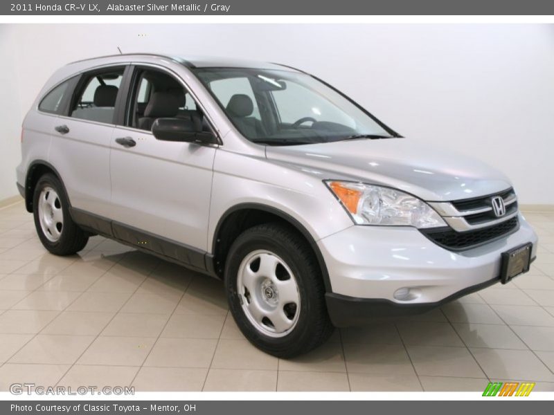 Alabaster Silver Metallic / Gray 2011 Honda CR-V LX