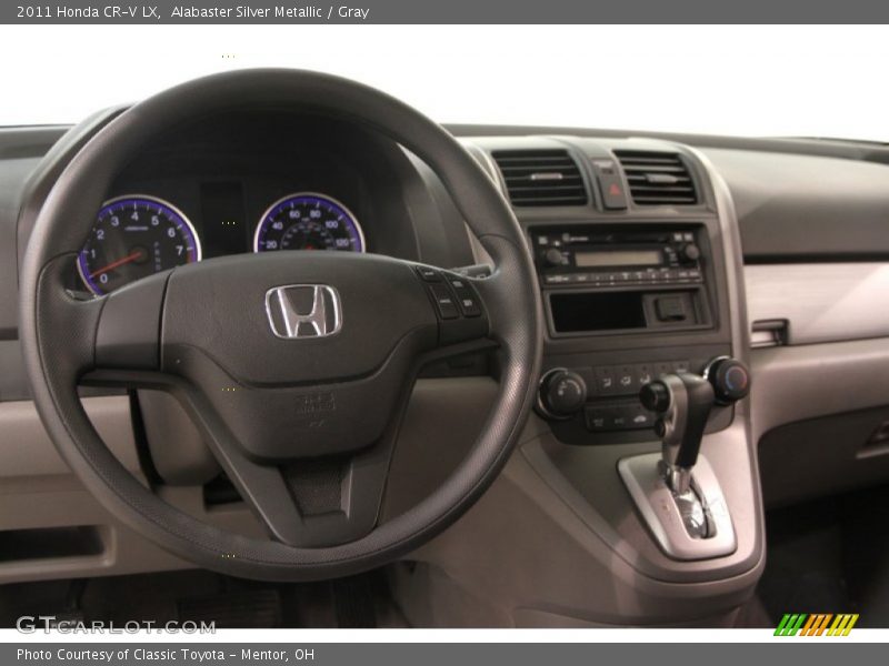 Alabaster Silver Metallic / Gray 2011 Honda CR-V LX