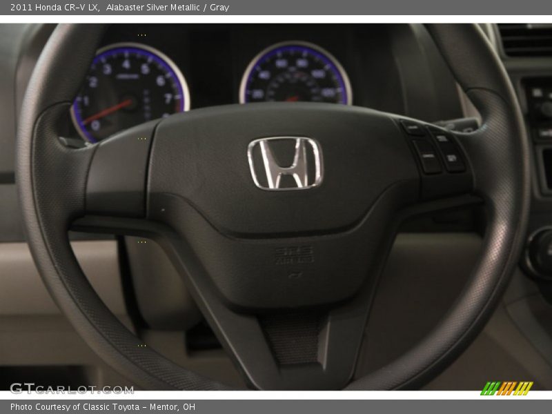 Alabaster Silver Metallic / Gray 2011 Honda CR-V LX