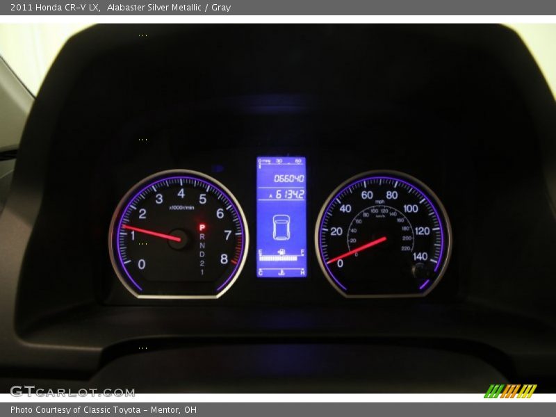 Alabaster Silver Metallic / Gray 2011 Honda CR-V LX