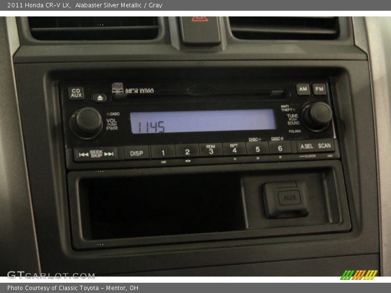 Alabaster Silver Metallic / Gray 2011 Honda CR-V LX
