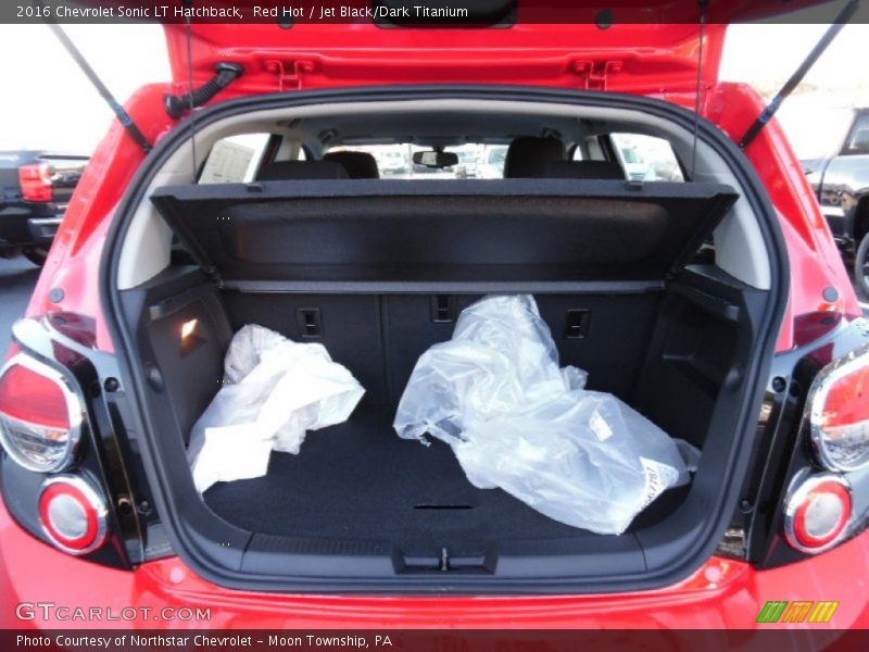 Red Hot / Jet Black/Dark Titanium 2016 Chevrolet Sonic LT Hatchback