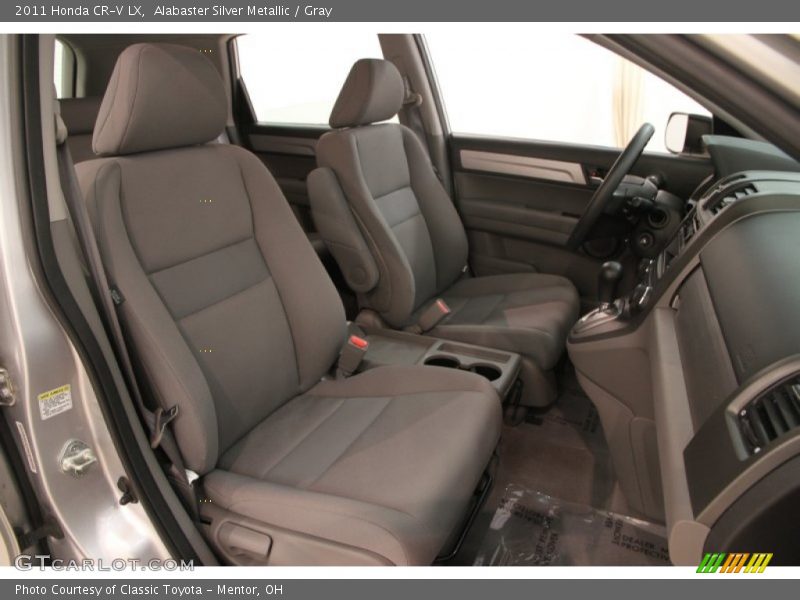 Alabaster Silver Metallic / Gray 2011 Honda CR-V LX