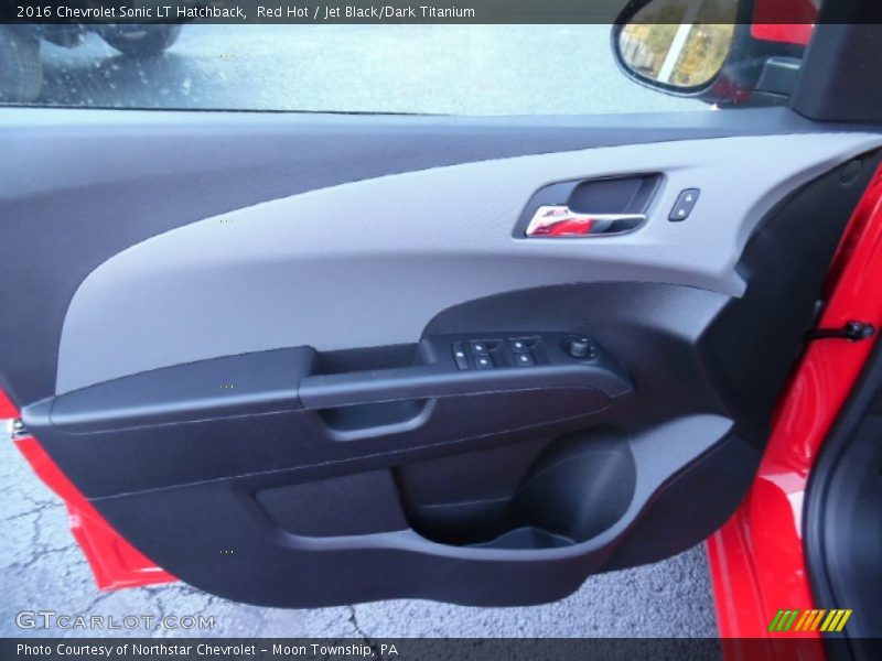 Red Hot / Jet Black/Dark Titanium 2016 Chevrolet Sonic LT Hatchback