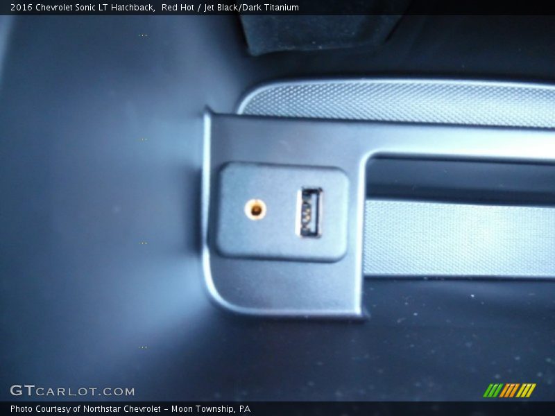 Red Hot / Jet Black/Dark Titanium 2016 Chevrolet Sonic LT Hatchback