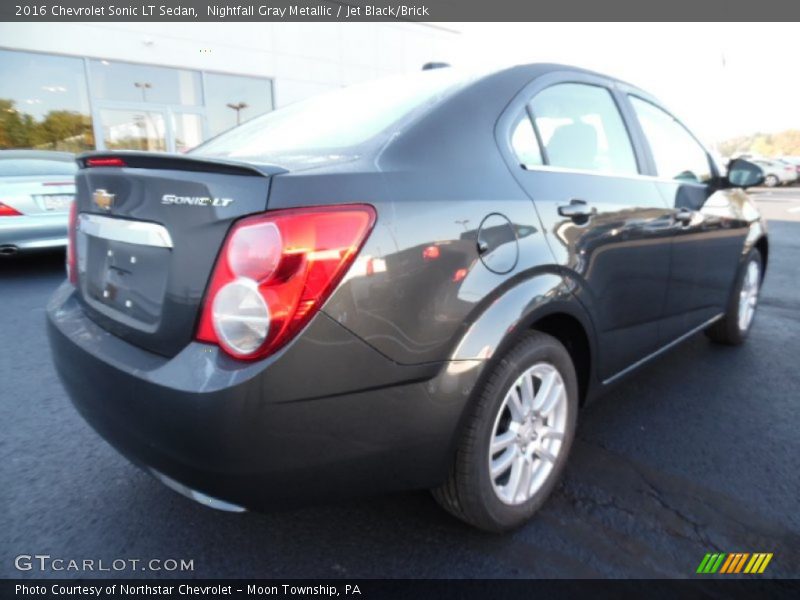 Nightfall Gray Metallic / Jet Black/Brick 2016 Chevrolet Sonic LT Sedan
