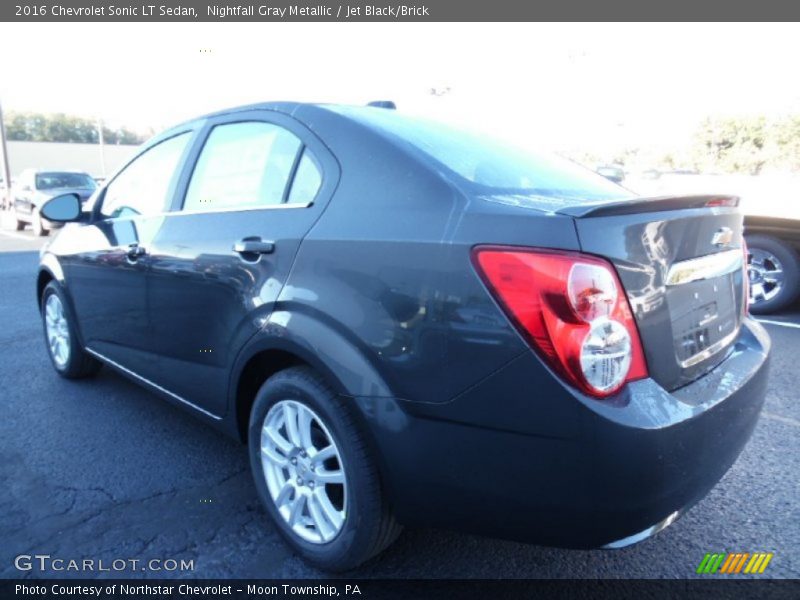 Nightfall Gray Metallic / Jet Black/Brick 2016 Chevrolet Sonic LT Sedan