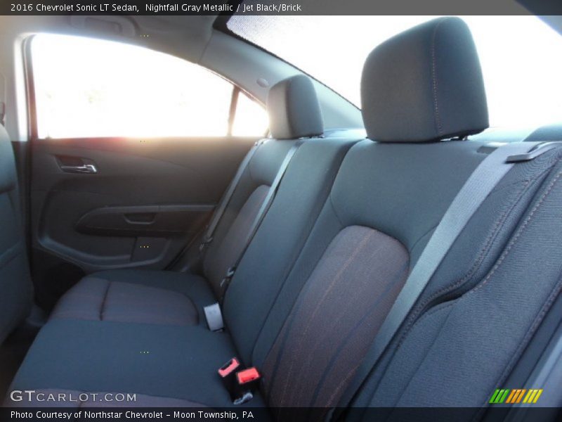 Nightfall Gray Metallic / Jet Black/Brick 2016 Chevrolet Sonic LT Sedan