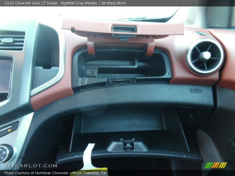 Nightfall Gray Metallic / Jet Black/Brick 2016 Chevrolet Sonic LT Sedan