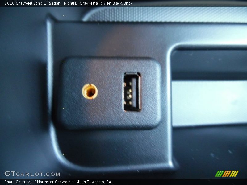 Nightfall Gray Metallic / Jet Black/Brick 2016 Chevrolet Sonic LT Sedan