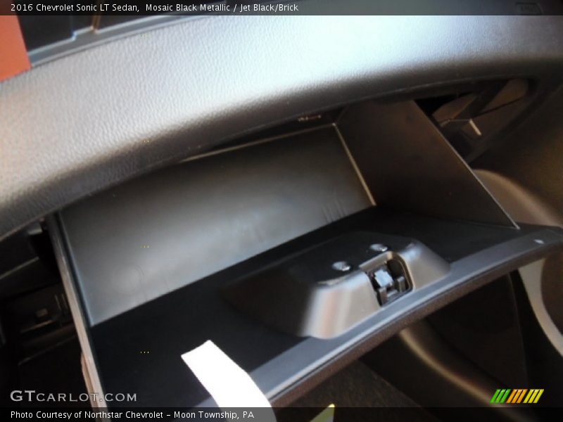 Mosaic Black Metallic / Jet Black/Brick 2016 Chevrolet Sonic LT Sedan