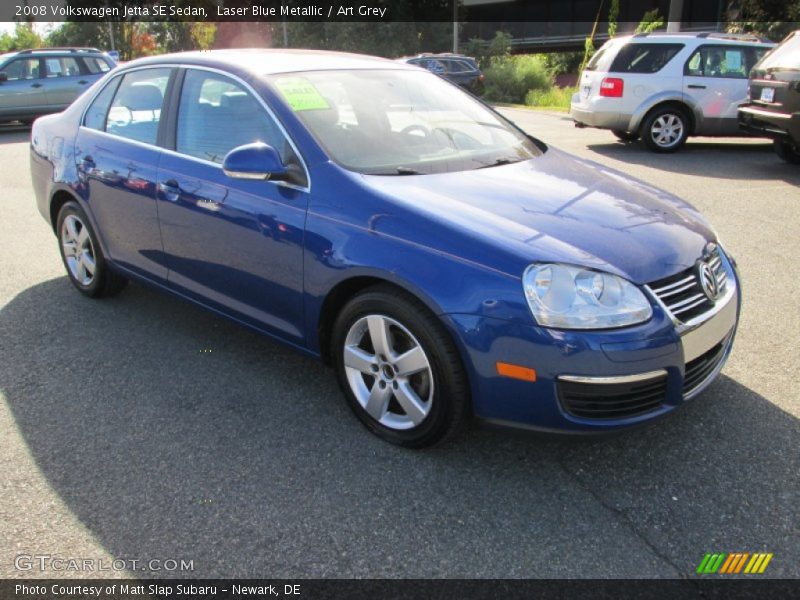 Laser Blue Metallic / Art Grey 2008 Volkswagen Jetta SE Sedan