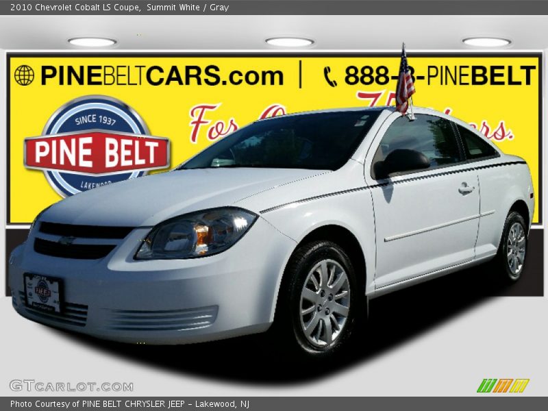 Summit White / Gray 2010 Chevrolet Cobalt LS Coupe