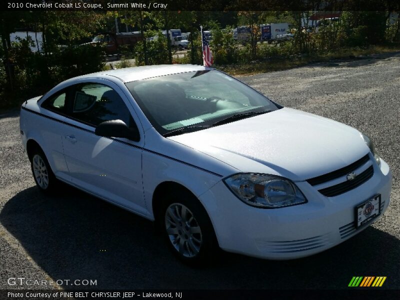 Summit White / Gray 2010 Chevrolet Cobalt LS Coupe
