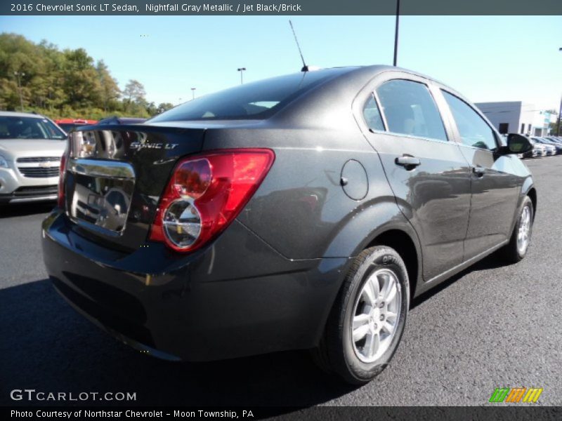 Nightfall Gray Metallic / Jet Black/Brick 2016 Chevrolet Sonic LT Sedan