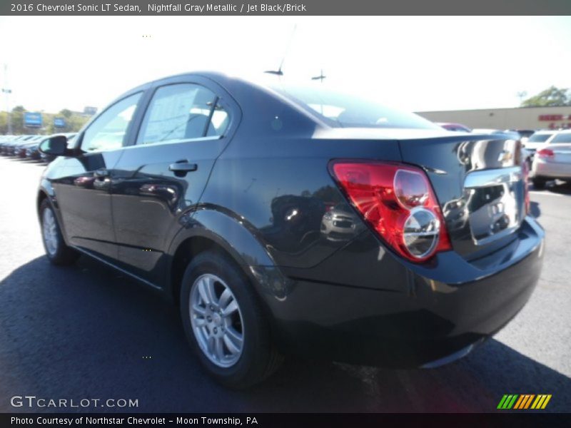 Nightfall Gray Metallic / Jet Black/Brick 2016 Chevrolet Sonic LT Sedan