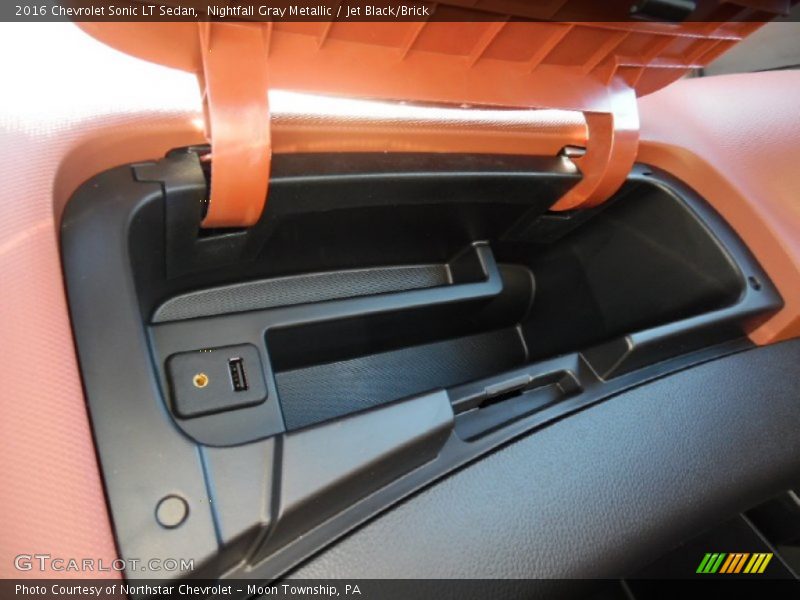 Nightfall Gray Metallic / Jet Black/Brick 2016 Chevrolet Sonic LT Sedan