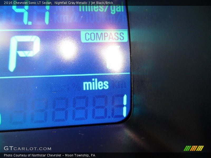 Nightfall Gray Metallic / Jet Black/Brick 2016 Chevrolet Sonic LT Sedan